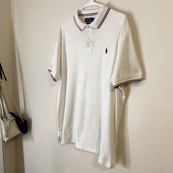 Polo by Ralph Lauren Men’s White Custom Slim Polo Shirt size XL - Picture 2 of 14